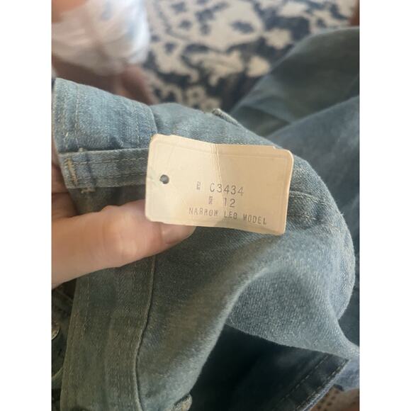 Vtg Deadstock 1970s Retro High Waist Wide Leg Jeans Women’s Size 12 - Picture 4 of 11